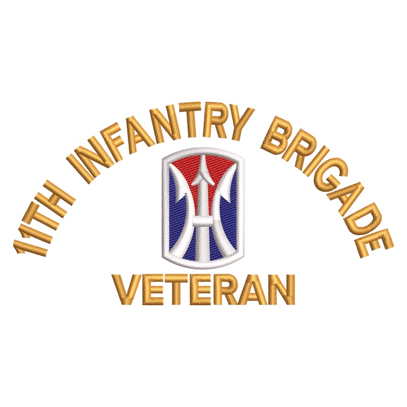 U.S. Army 11th Infantry Brigade Symbol U.S. Army 11th Infantry Brigade Symbol One Size