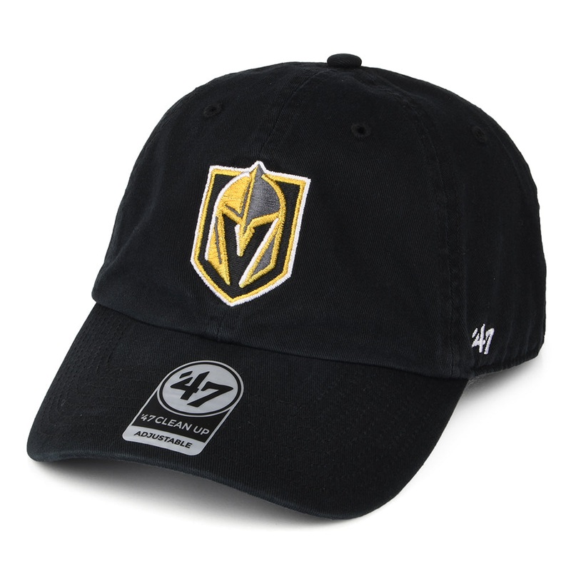 47 Brand Vegas Golden Knights Baseball Cap – NHL Clean Up – Black Adjustable