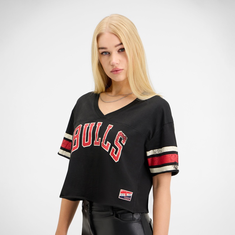 Chicago Bulls Throwback Cropped Women’s T-Shirt XS