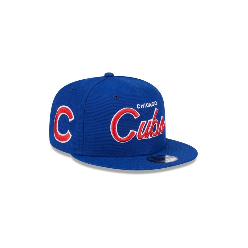 Chicago Cubs Script Kids 9FIFTY Snapback Hat One Size