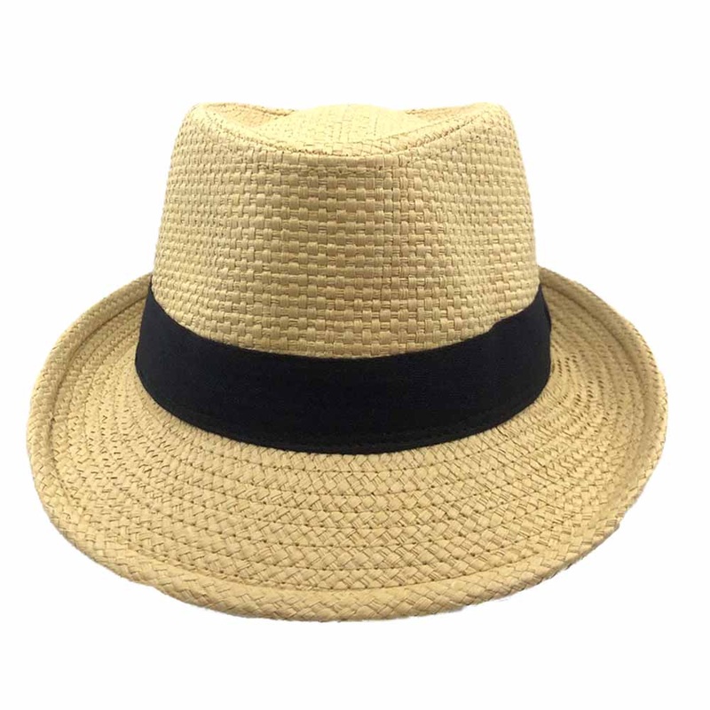 Classic Woven Straw Summer Fedora Hat for Small Heads – JSA Hats Natural Small (56cm)