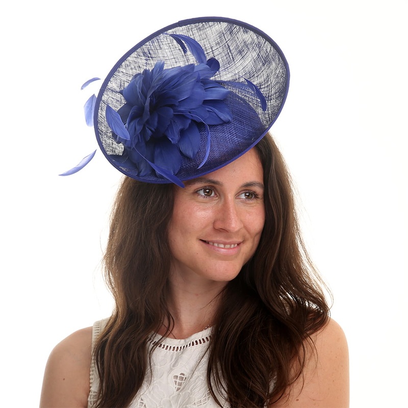 Jane Anne Designs Carnation Disc Fascinator – Cobalt 1-Size