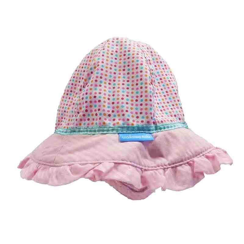 Lorikeet Girl’s Bucket Hat – Wallaroo Hats for Kids Pink Dots