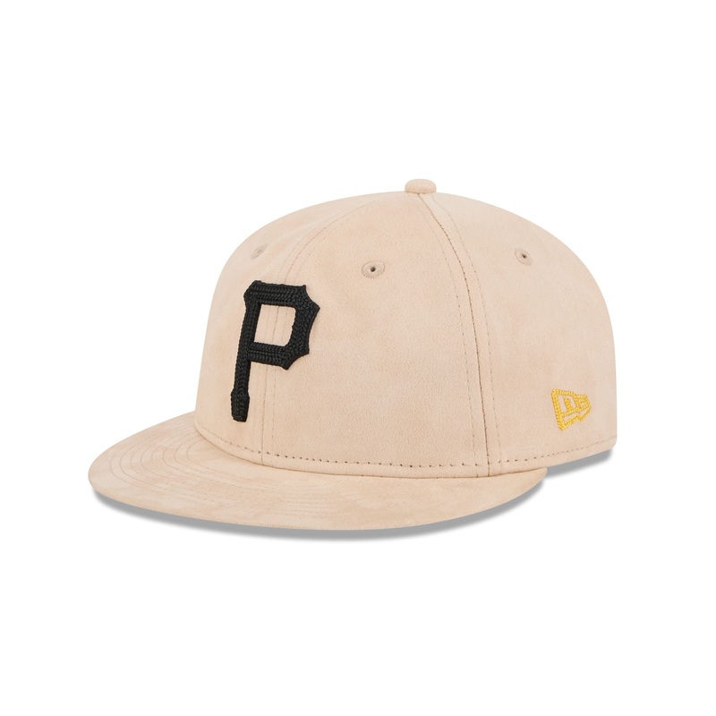 Pittsburgh Pirates Stone Suede Retro Crown 9FIFTY Snapback Hat One Size