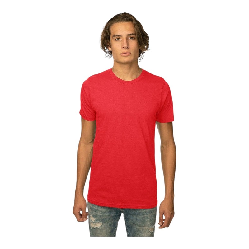 Royal Apparel Unisex Viscose Bamboo Organic Cotton Tee 73051 Made In USA Apple Red XS