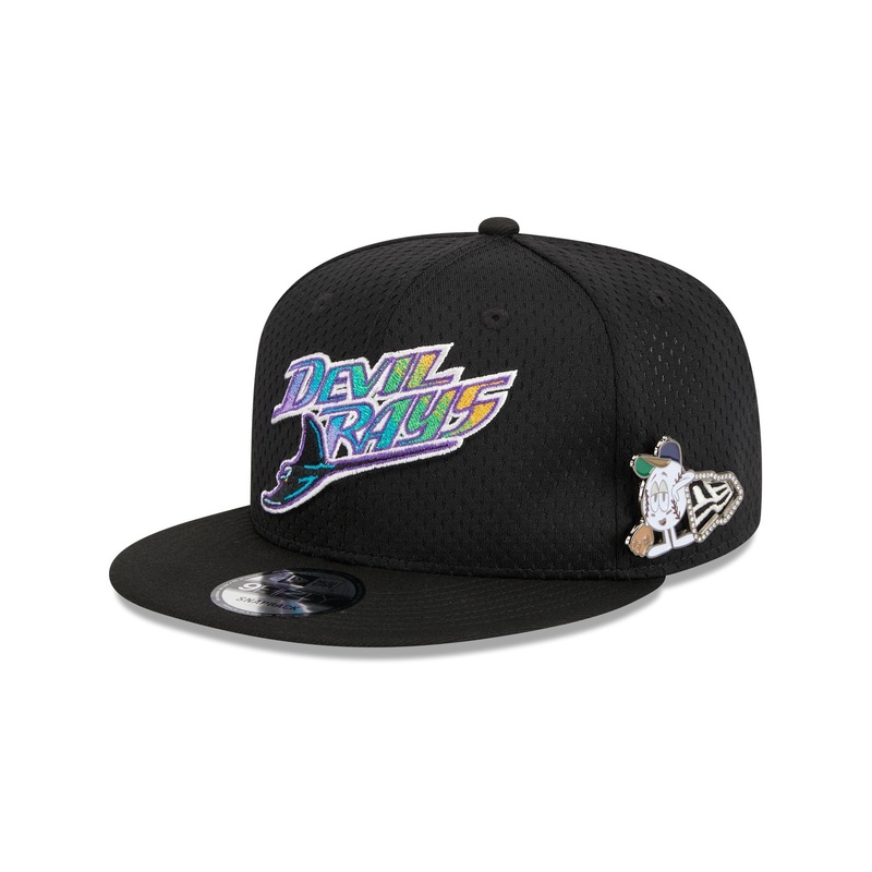 Tampa Bay Rays Post-Up Pin 9FIFTY Snapback Hat One Size