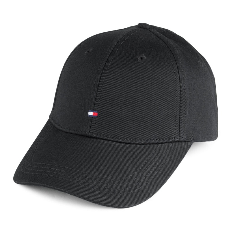 Tommy Hilfiger Hats Classic Baseball Cap – Black Adjustable