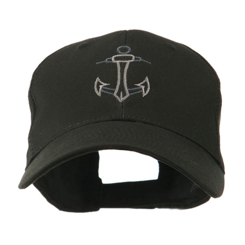 Anchor Logo Embroidered Cap Black One Size