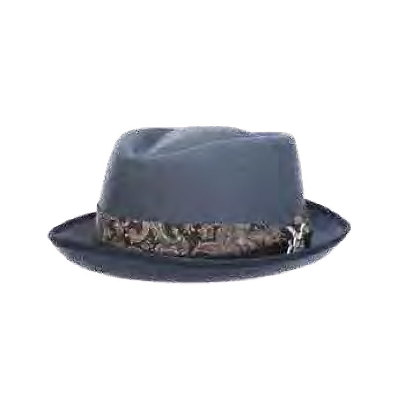 Cast Diamond Crown ProvatoKnit Fedora – Carlos Santana Hats Blue Large (59 cm)