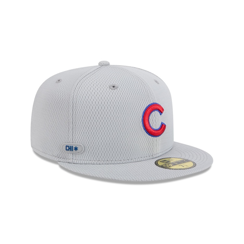 Chicago Cubs 2025 Clubhouse Gray 59FIFTY Fitted Hat 7