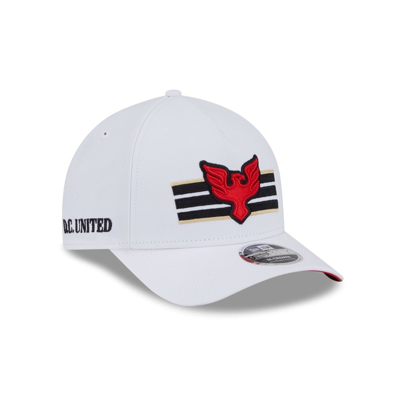 D.C. United 2025 Jersey Hook White 9FORTY M-Crown A-Frame Snapback Hat One Size