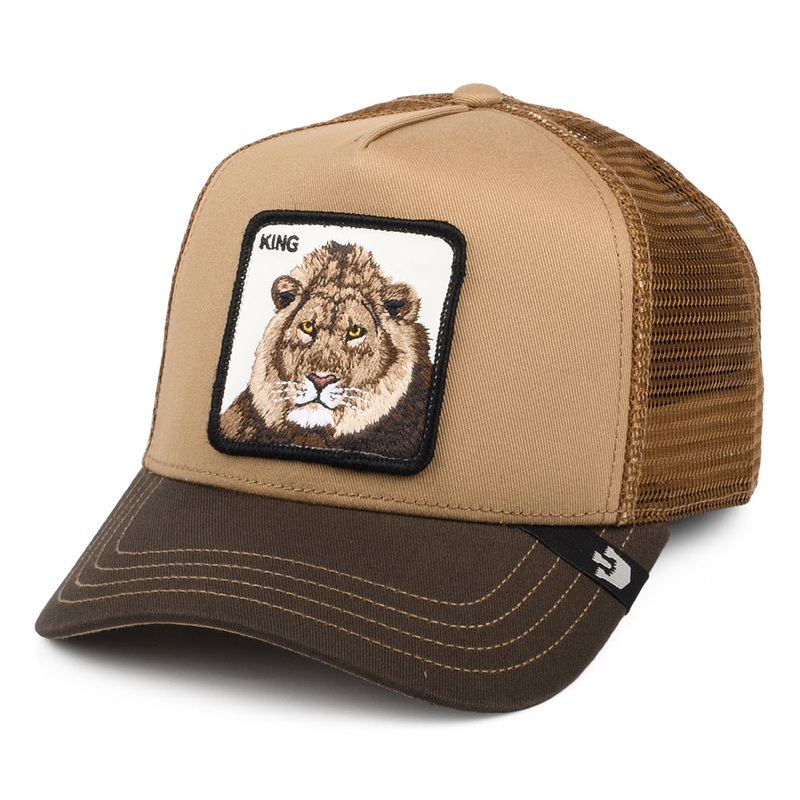 Goorin Bros. King Lion Trucker Cap – Brown Adjustable