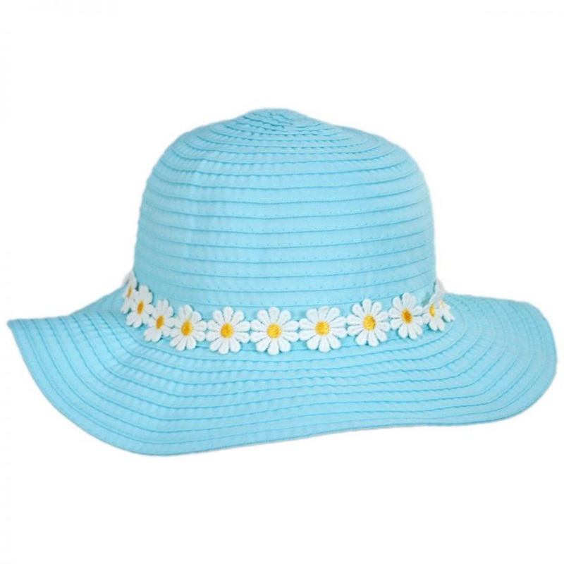 Kid’s Daisy Chain Sun Hat AQUA CHILD