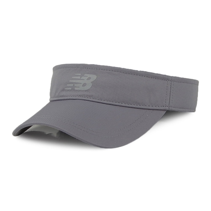 New Balance Hats Performance Classic Sun Visor – Grey 1-Size