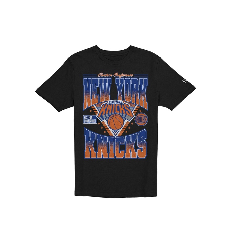 New York Knicks 2025 NBA Playoff Black T-Shirt S