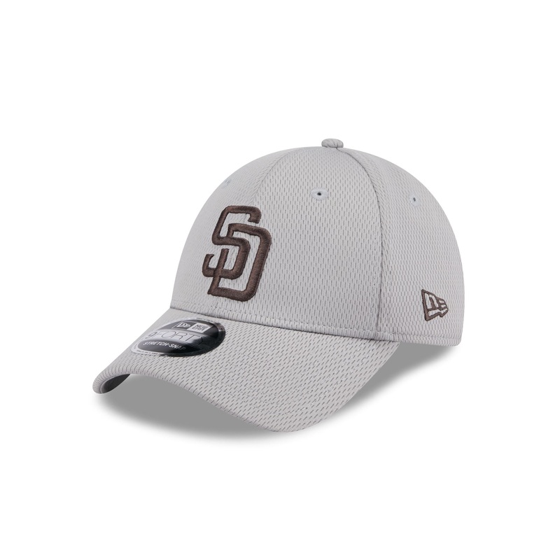 San Diego Padres Gray 9FORTY Stretch-Snap Hat One Size