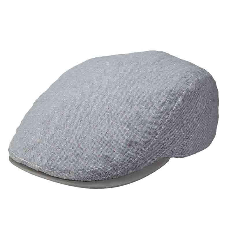Stacy Adams Flat Cap Leatherette Under Bill – Grey Grey Medium