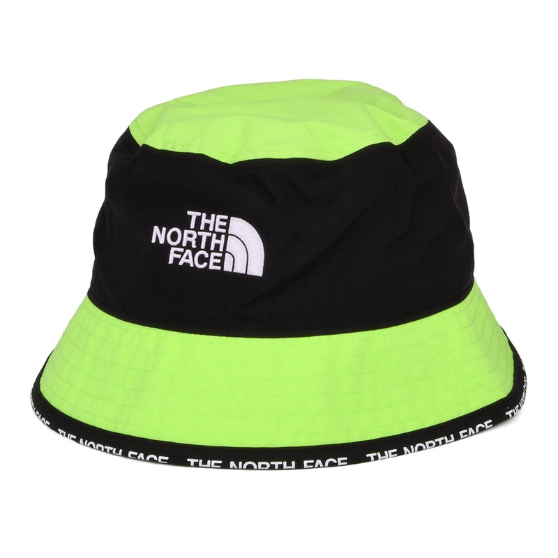 The North Face Cypress Lightweight Packable Bucket Hat – Black-Neon Green Small/Medium