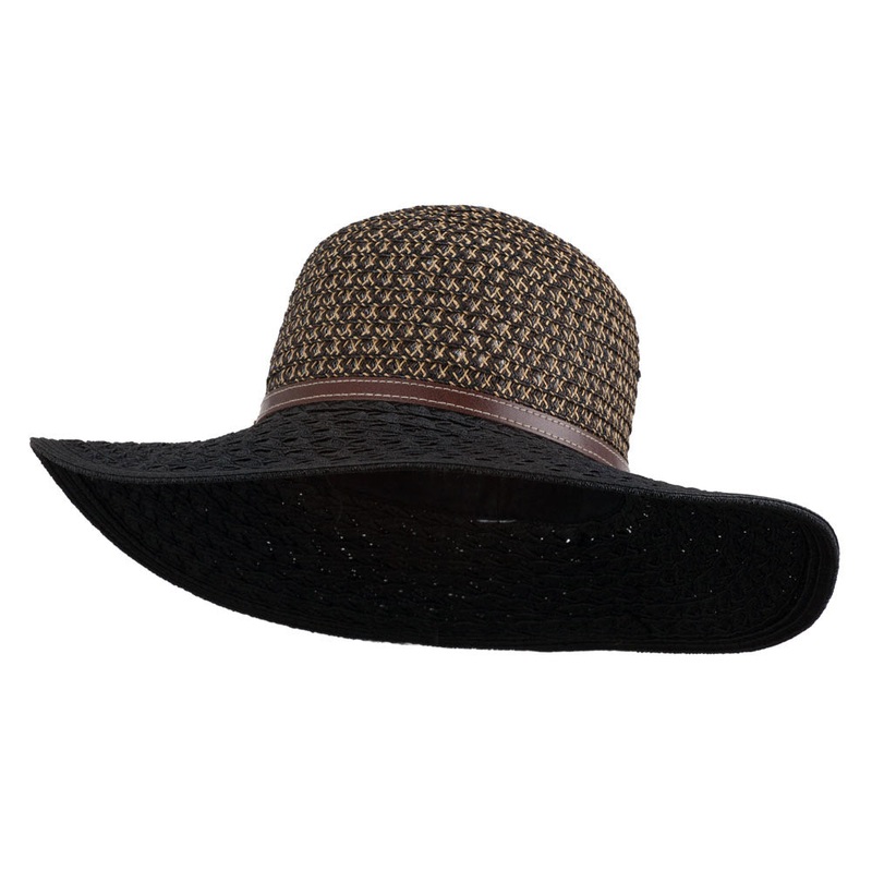UPF 50+ Tweed Braid Sun Hat Tan One Size