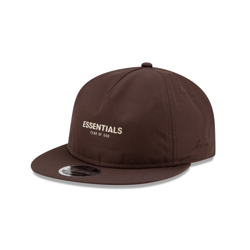 Walnut Fear Of God Essentials Retro Crown 9FIFTY Strapback Hat One Size