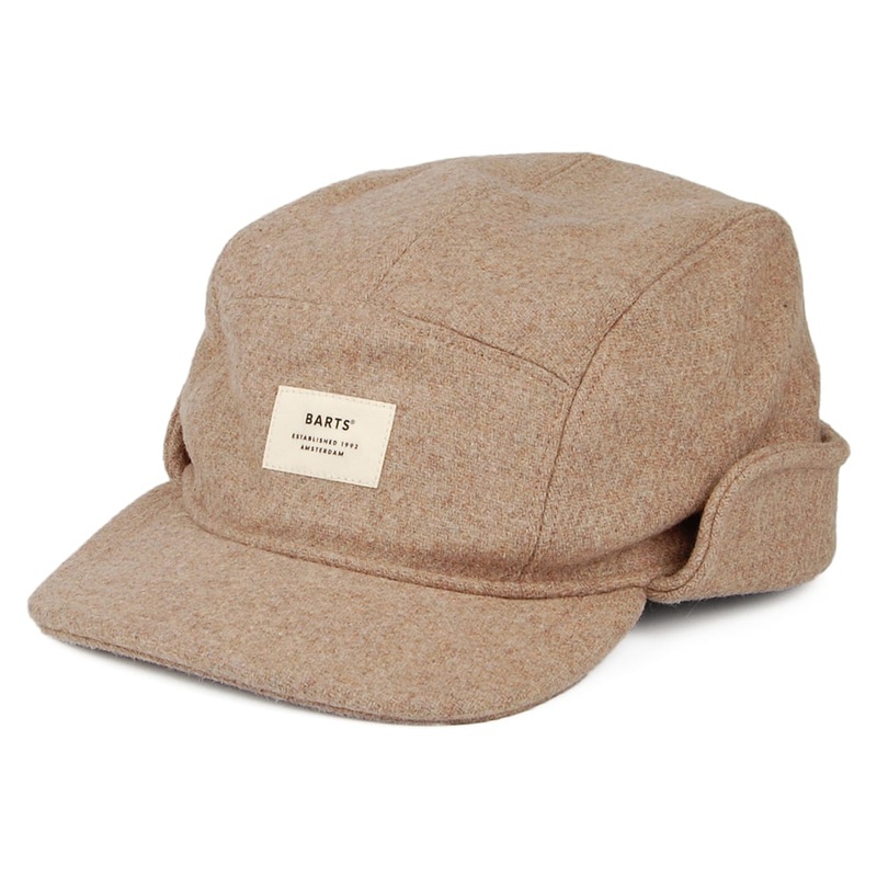 Barts Hats Samuen Earflap 5 Panel Cap – Sand Medium/Large