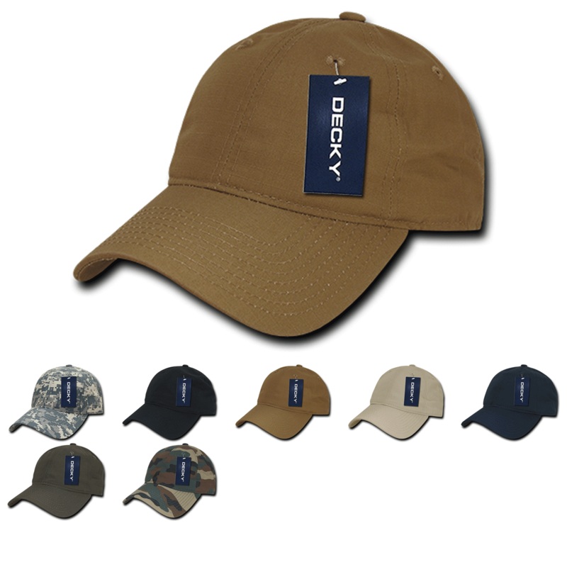 Decky 239 – 6 Panel Low Profile Relaxed Ripstop Dad Hat Acu Camo