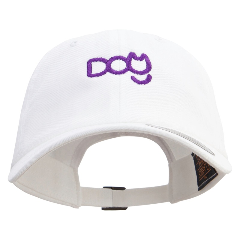 Dog and Cat Logo Dad Style Unstructured Low Profile 6 panel Cotton Cap White One Size