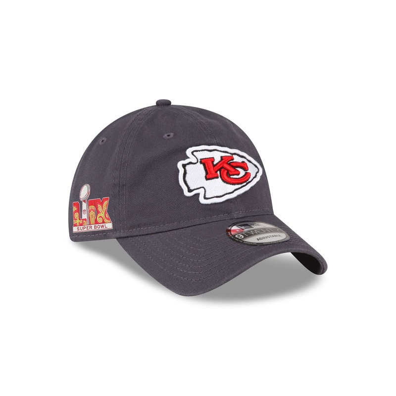 Kansas City Chiefs Super Bowl LIX Participation Side Patch 9TWENTY Adjustable Hat One Size