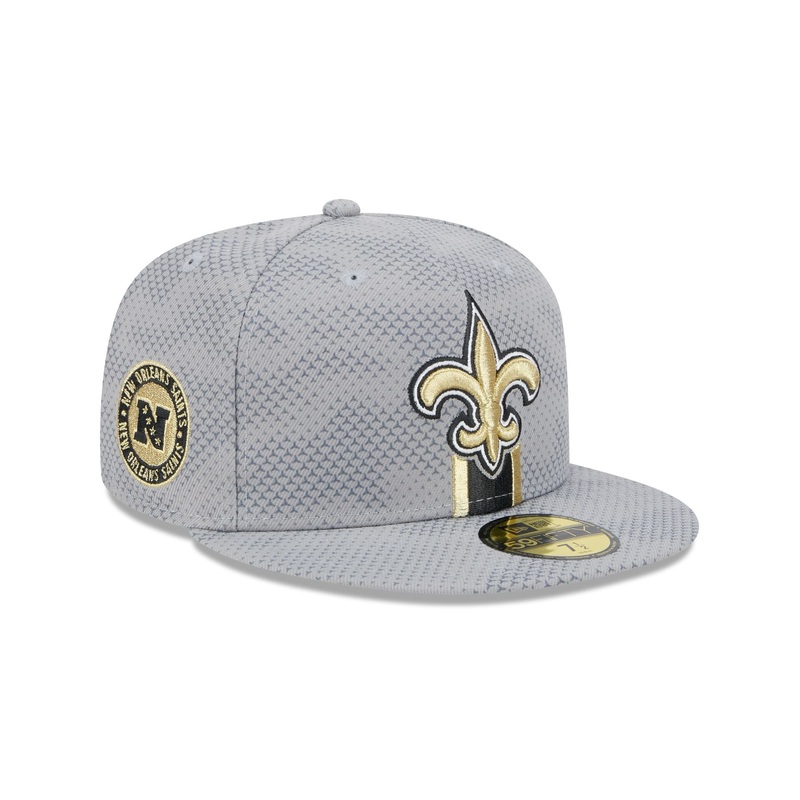 New Orleans Saints 2024 Sideline Gray 59FIFTY Fitted Hat 7