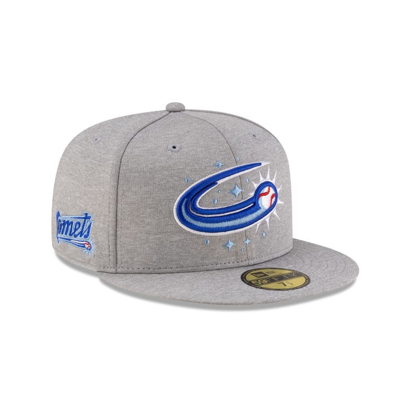 Oklahoma City Comets Shadow Tech Gray 59FIFTY Fitted Hat 7