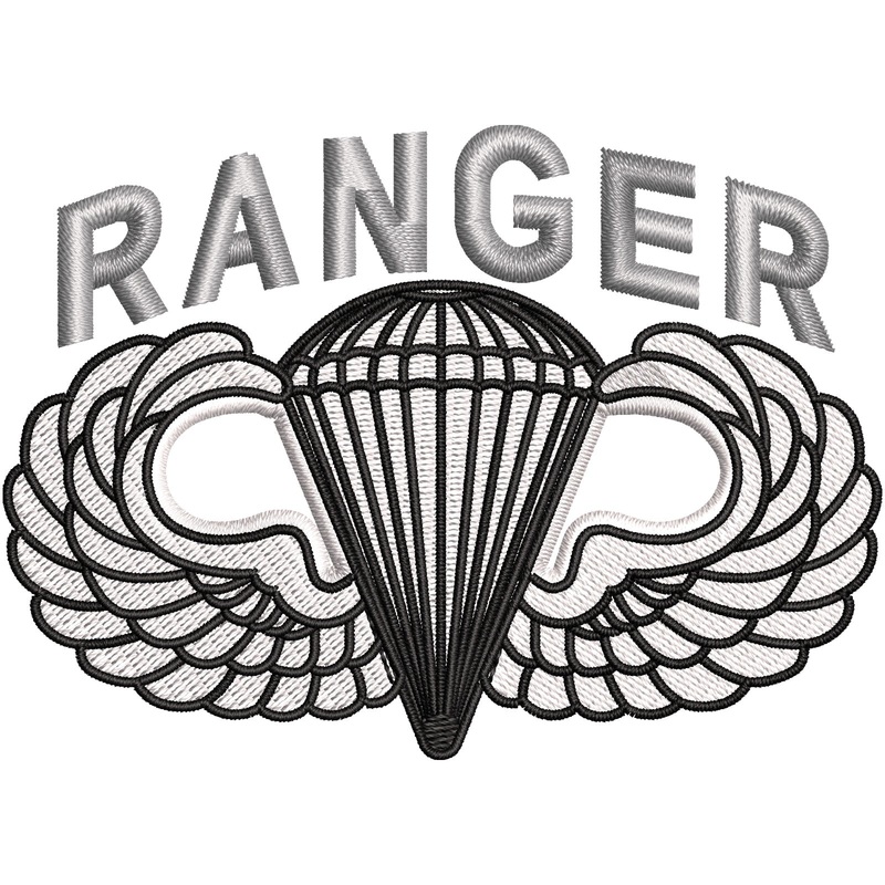 U.S. Army Paratrooper and Ranger Badge U.S. Army Paratrooper and Ranger Badge One Size