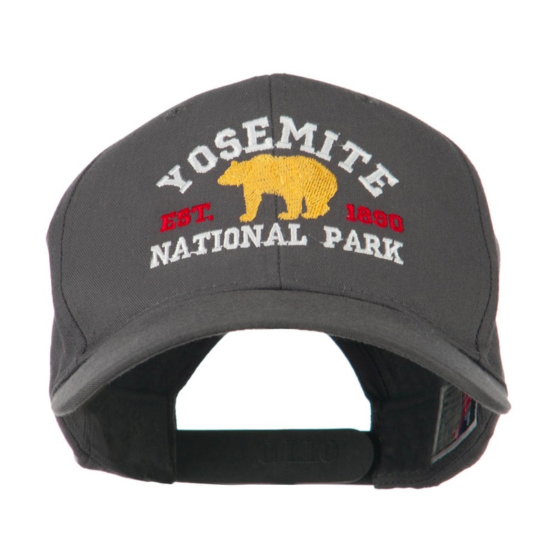 Yosemite National Park Embroidered Cap Charcoal Grey One Size