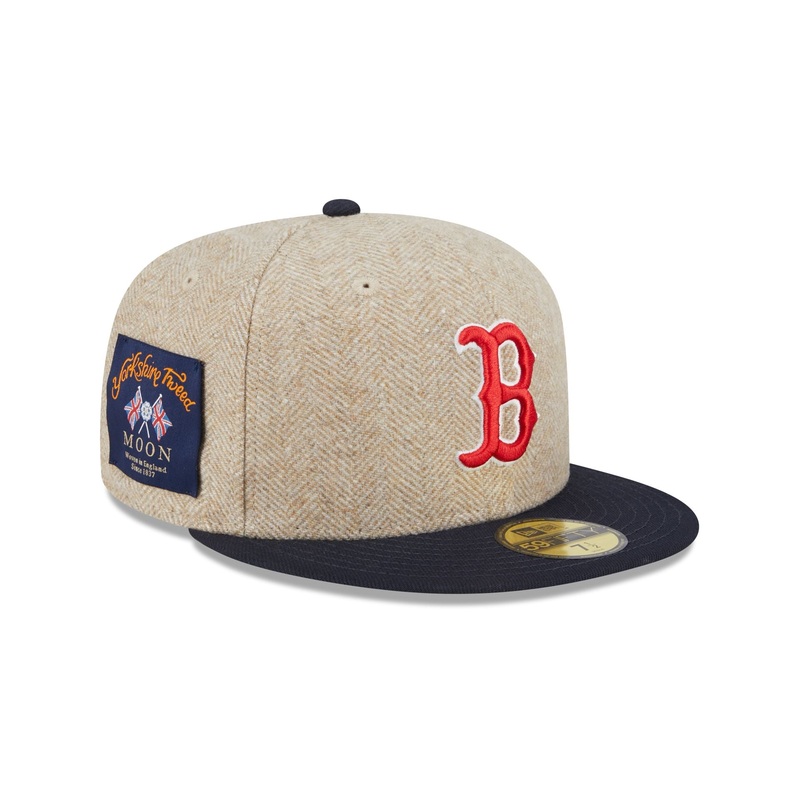 Boston Red Sox Herringbone Moon 59FIFTY Fitted Hat 7