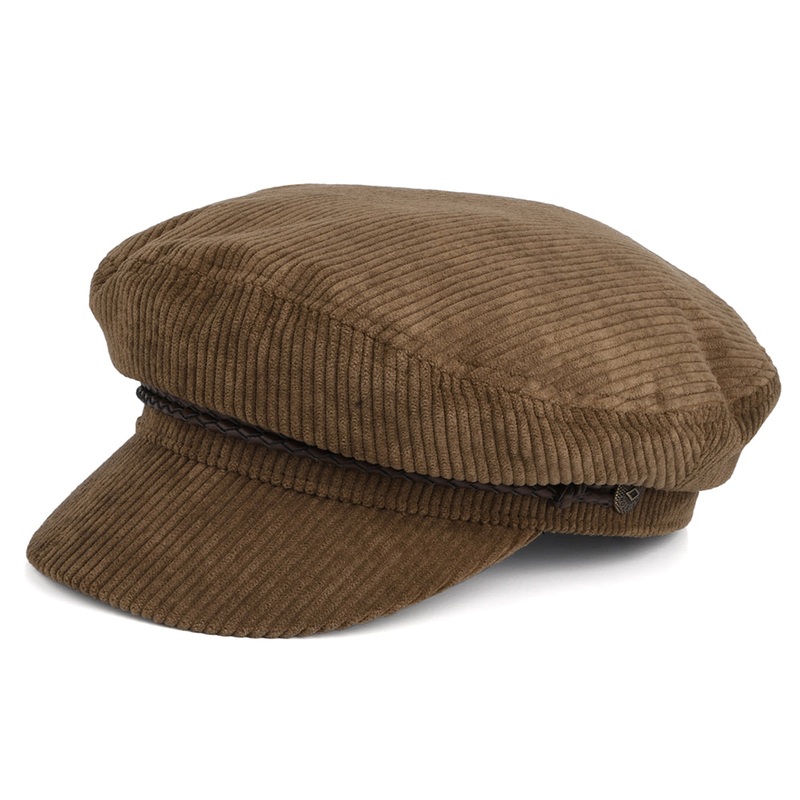 Brixton Hats Ashland Corduroy Fiddler Cap – Light Brown Small-56cm