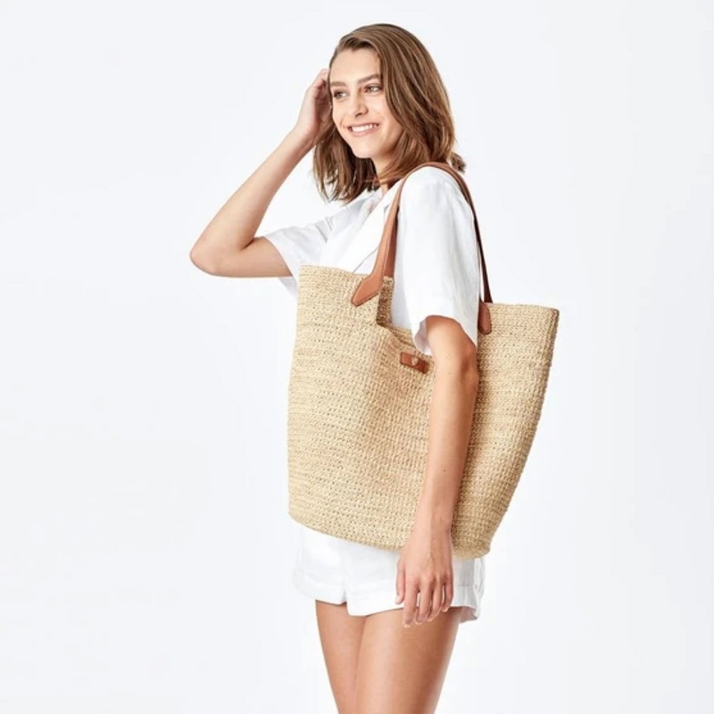 Cassia Large Basket Charcoal/Black