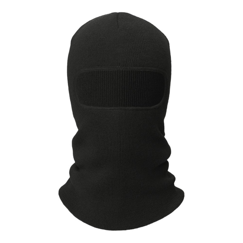 CornerStone Rib Knit Face Mask CS805 Black