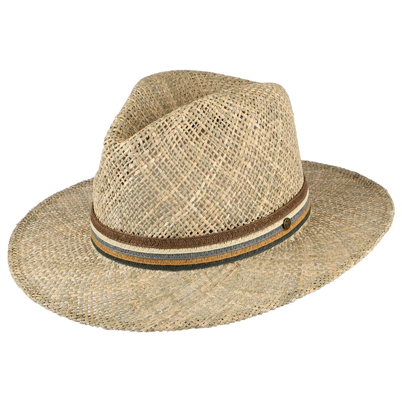 Failsworth Hats Havana Seagrass Straw Fedora Hat – Natural S