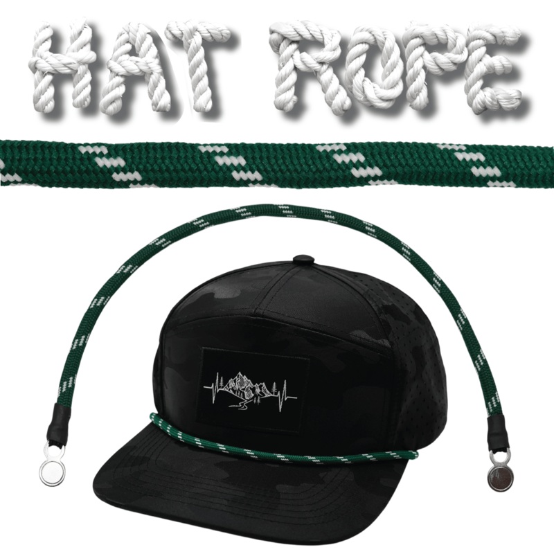 Hat Rope – Green / White – Dash
