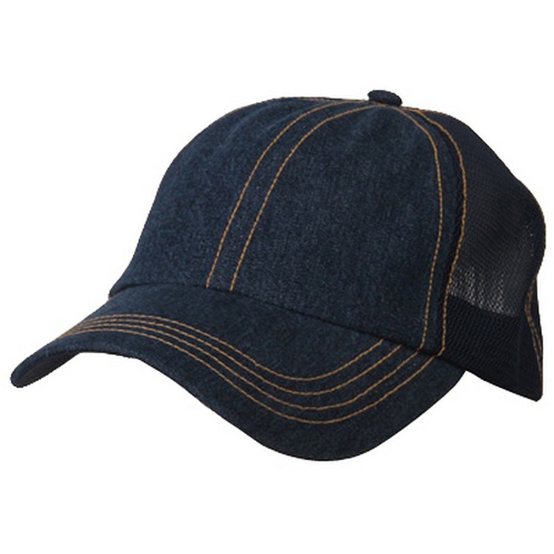 Low Profile Structured Trucker Cap Black White One Size