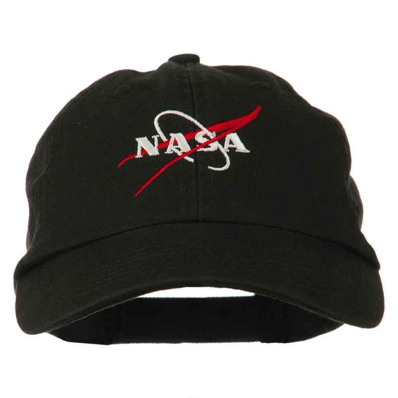 NASA Original Logo Embroidered Pet Spun Cap Black One Size