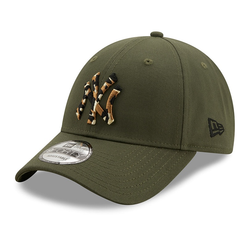 New Era 9FORTY New York Yankees Baseball Cap – MLB Camo Infill – Olive-Camo Adjustable