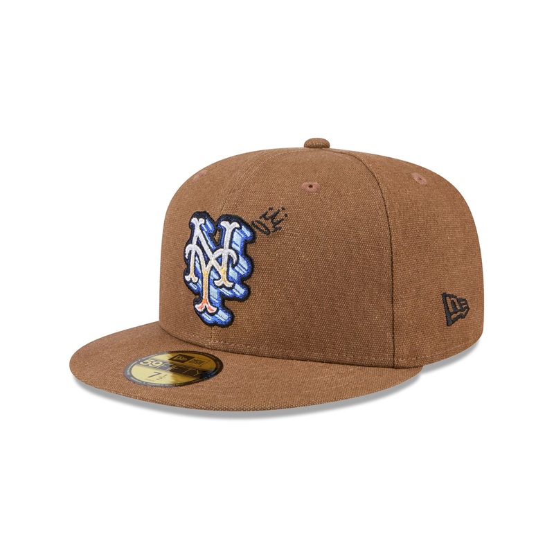 New York Mets Logo Scribble 59FIFTY Fitted Hat 7