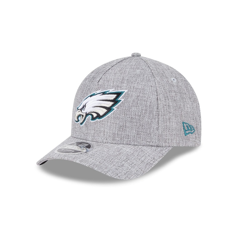 Philadelphia Eagles Cotton Weave Gray 9FORTY M-Crown A-Frame Snapback Hat One Size