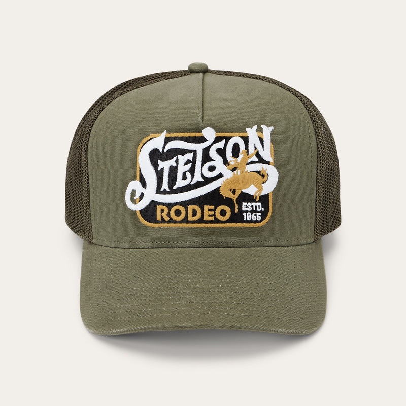 Rodeo Patch Trucker Cap Olive O/S