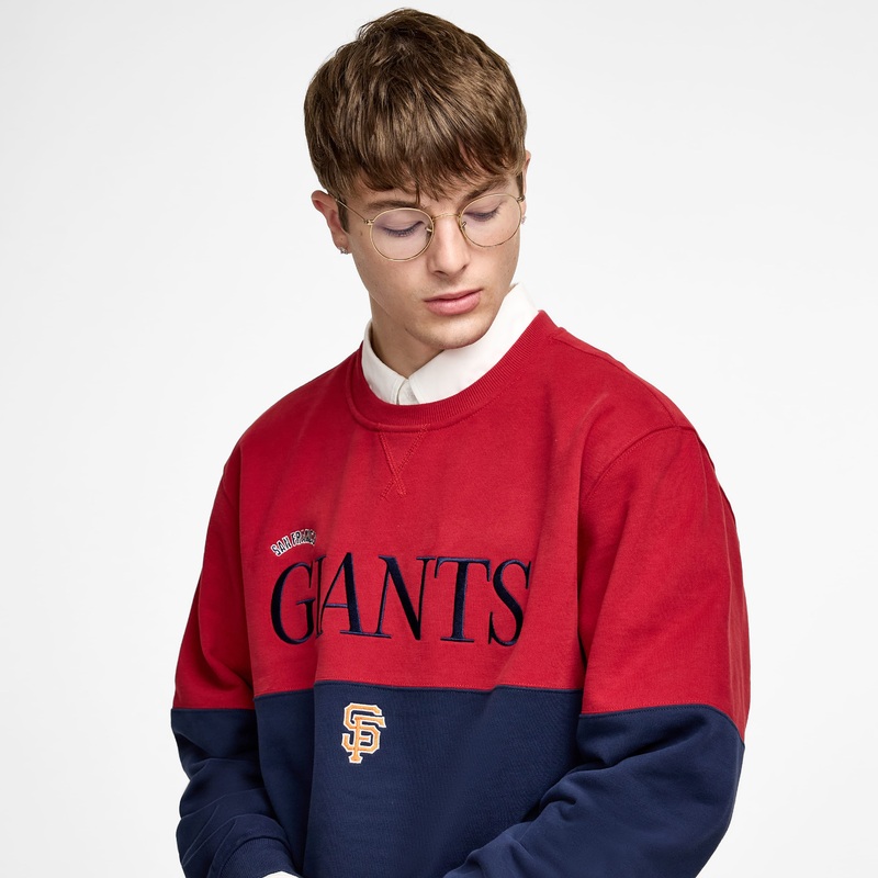 San Francisco Giants Two-Tone Rhythmic Red Crewneck XS