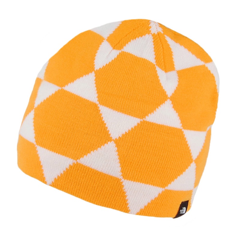 The North Face Hats Alpine Beanie Hat – Yellow-White 1-Size