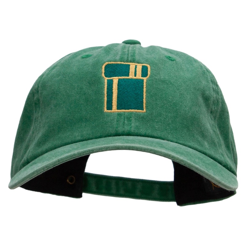 Tube Embroidered Unstructured Cotton Cap Kelly Green One Size