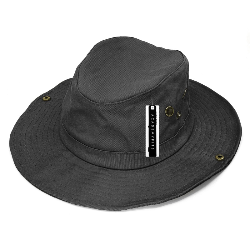 Academy Fits Boonie Hat Sun Cap 5022 Black