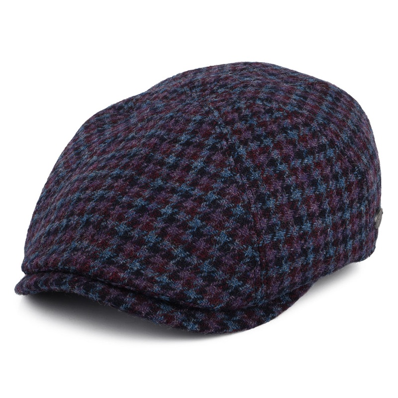 Bailey Hats Furman Houndstooth Wool Newsboy Cap – Blue-Multi S