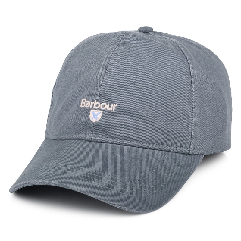 Barbour Hats Cascade Cotton Baseball Cap – Washed Blue Adjustable